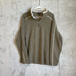 Kuhl Europa Alfpa Fleece Men’s Size Large 1/4 Zip Jacket Oatmeal Sherpa